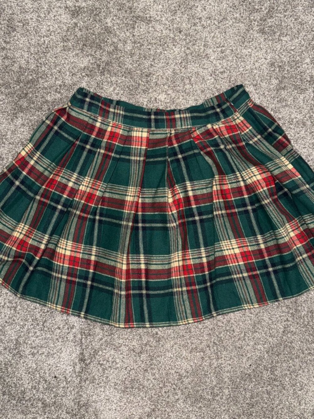 SHEIN Unity Tartan Plaid Print  Flannel Pleated Mini Skirt Size Medium - Picture 2 of 3